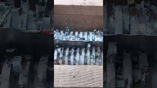 Shredding Aluminium Sheet From Soda Can