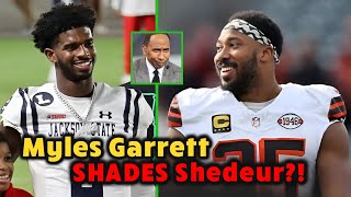 FANS IN SHOCK After Myles Garrett Says SHEDEUR SANDERS Isn't Ready To Be The STARTER!