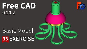 FreeCAD Tutorial for beginners,basic model exercise-33