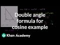 Double angle formula for cosine example Trig identities and examples Trigonometry Khan Academy