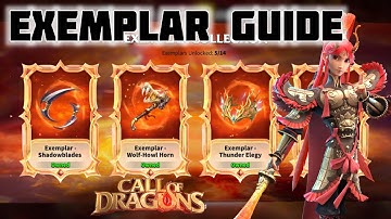 call of dragons - artifacts Exemplar guide | Tips and Tricks | My collection