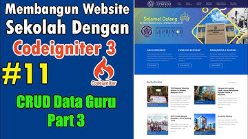 11 Web Sekolah Dengan Codeigniter - CRUD Data Guru Part 3