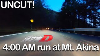 The real Initial D run, Mt. Akina, When the roads are empty, 4am | Uncut Drive | JDM Masters