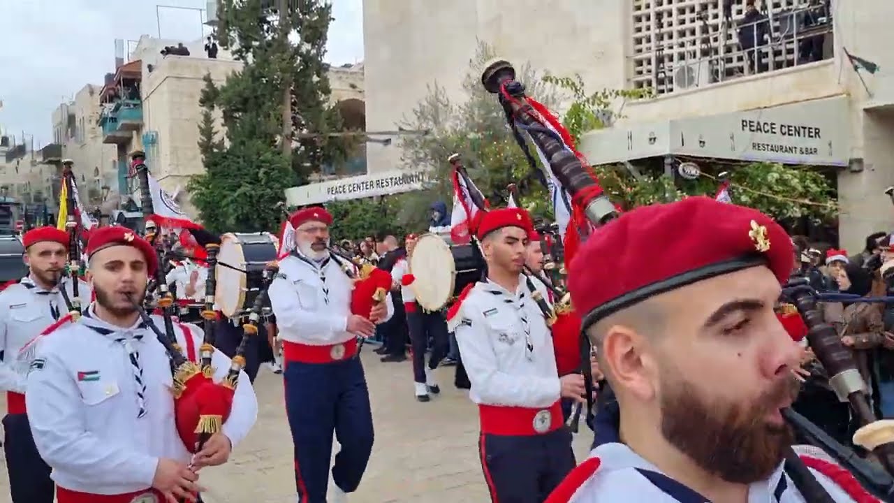 مجموعة كشافة بيت جالا الارثدكسي   بيت لحم 24 كانون الاول 2022 تصوير كريستيان لاند سينت جوني