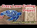 Crazy Laser Cutting Project: Creality Falcon2 22W Laser Engraver &amp; Cutting Machine