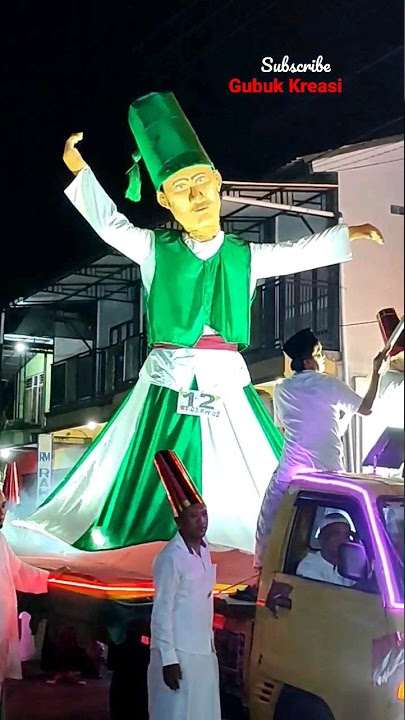 Pawai Takbiran Kreatif ogoh ogoh #shorts #karnaval #pawai #pawaitakbiran #takbiran #kostumkarnaval