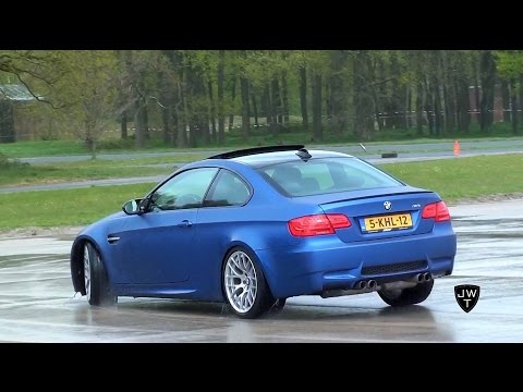 BMW M3 E92 Coupe Drifting, Drag Races & Accelerations! Exhaust SOUNDS!