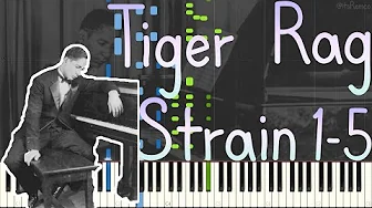 Jelly Roll Morton - The History of The Tiger Rag 1938: Strain 1-5 (Classic Jazz Piano Synthesia) LOC