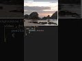 Crear una máscara de video solo con CSS super fácil #html #css #programming #coding