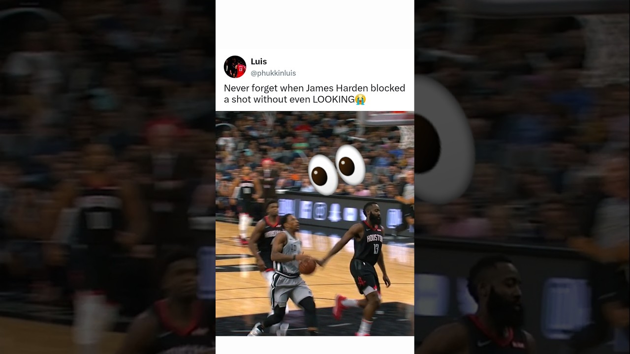 Harden really did this WITHOUT LOOKING😭