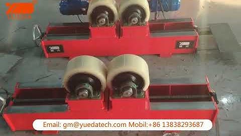 Yueda KT-10Ton lead screw adjustable welding rotator/turning rolls/turning roller