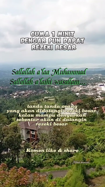 cumak dengarkan 1menit pun dapat rezeki tak terduga #doa #rezeqi #takterduga #berlimpah #amin #video