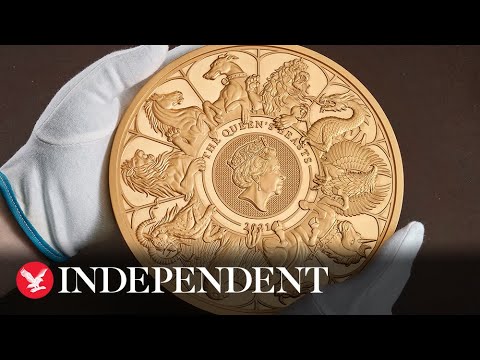 Royal Mint unveils spectacular gold £10,000 coin weighing 22lb