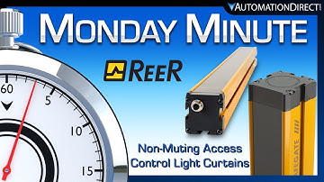 ReeR Non-Muting Safety Light Curtains from AutomationDirect
