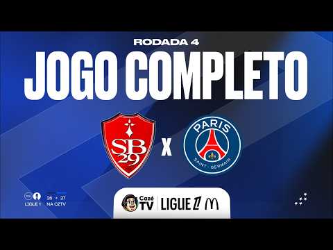 JOGO COMPLETO: STADE BRESTOIS X PSG | LIGUE 1 26/27 | 4ª RODADA