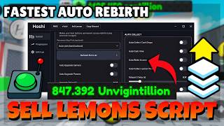 SELL LEMONS Script 2026 NO KEY | AUTO BUY, AUTO REBIRTH, AUTO CASH BAG + MORE!
