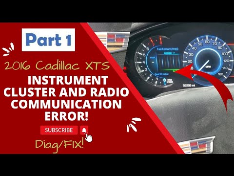 2016 cadillac cts instrumentation | 2016 Cadillac XTS Starting problems! No communication with instrument cluster & Radio! GM BUS! Part1