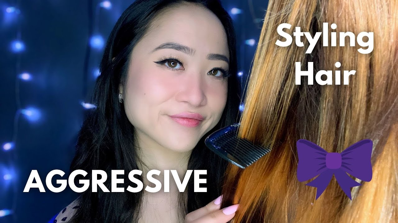 АСМР | Мама агрессивно, но с любовью укладывает ваши волосы | Быстрые триггеры
