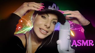 ASMR Mouth Sounds & Hat Tapping Gentle Whispering With Clicky Sounds & Some Gummy Candy Eating