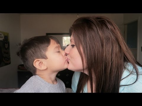 MOM KISSES SON ON MOUTH!