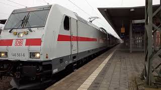 DB 146 561-6 mit einem IC2 im Schweriner Hbf.
