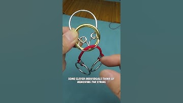 This is a classic ring puzzle. Can you solve it?#puzzle#iq#iqtest