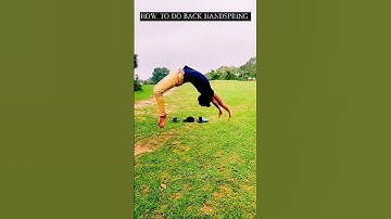 Back Handspring Tutorial | Back Handspring Tutorial Shorts | Shubham Moves | #shorts