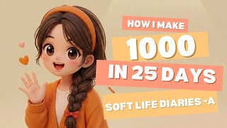 How I make 1K Subscribers in Just 25 Days! ✨ #yt #1k #growth #reels #video #@Softlifediaries-A  screenshot 3