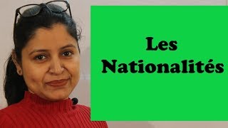 Les Nationalités En Français The Nationalities In French