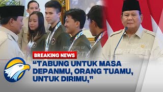 BREAKING NEWS Prabowo Ingatkan Atlet SEA Games Manfaatkan Bonus untuk Masa Depan