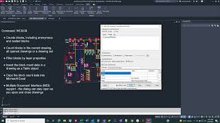 Count Blocks App Demo for Autodesk AutoCAD Products
