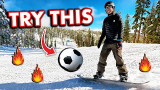 Try This Soccer Drill for Better Snowboard Turns