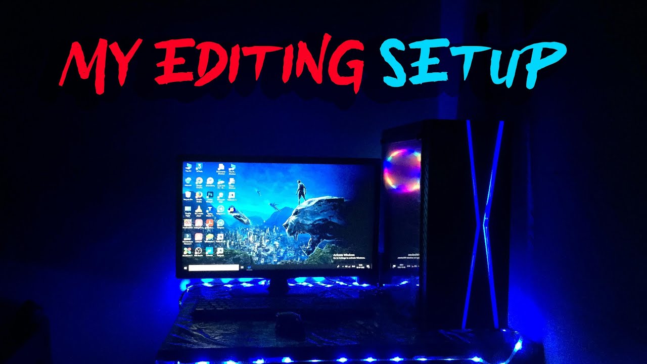 my editing setup // editing setup tour \\ editing pc \\ photoshop editing