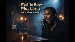 I Want To Know What Love Is 1960s Soul Blues Version