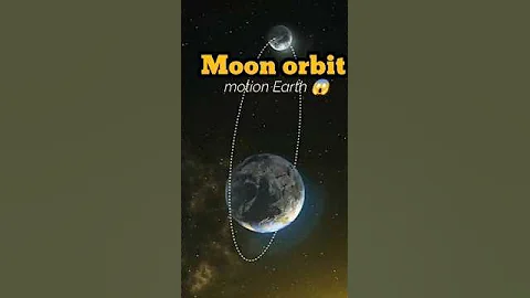 How the moon orbit motion Earth Amazing view 😱#shorts #moon #interstellar #space #animation