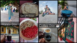 Day 1 ? weight lose ♥️ Healthy lifestyle routine vlog ☕ food recipes ? coffee Day ?