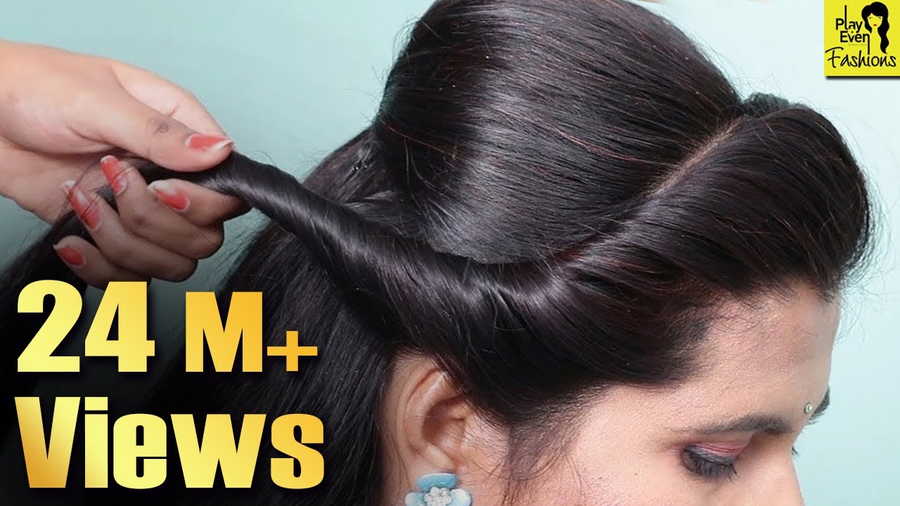 Easy Front Puff hairstyles For Thin Hair!! messy bun, hair styles girls,  simple hairstyles daily use - YouTube
