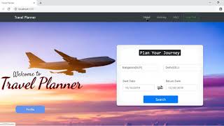 Travel Planner - A Web App for Travellers | Software Engineering Course's Project (Demo 2) screenshot 1
