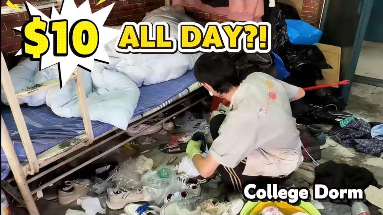 Я провела генеральную уборку в студенческом общежитии за 10 долларов (целый день).