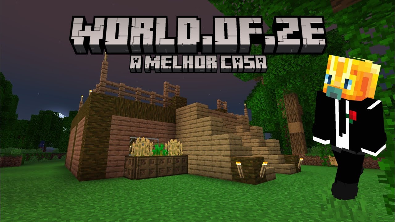 Ze Minecraft os ÚLTIMOS DETALHES da MELHOR CASA do MINECRAFT | World Of Zé - YouTube