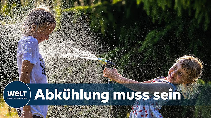 HITZEWELLE IN DEUTSCHLAND: Abkühlung bei 35 Grad -  "Und wie schlafen sie eigentlich ein?"