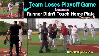 NJ Team Loses State Playoff Game as Runner Fails to Touch Home During HR for Final Out of the Game