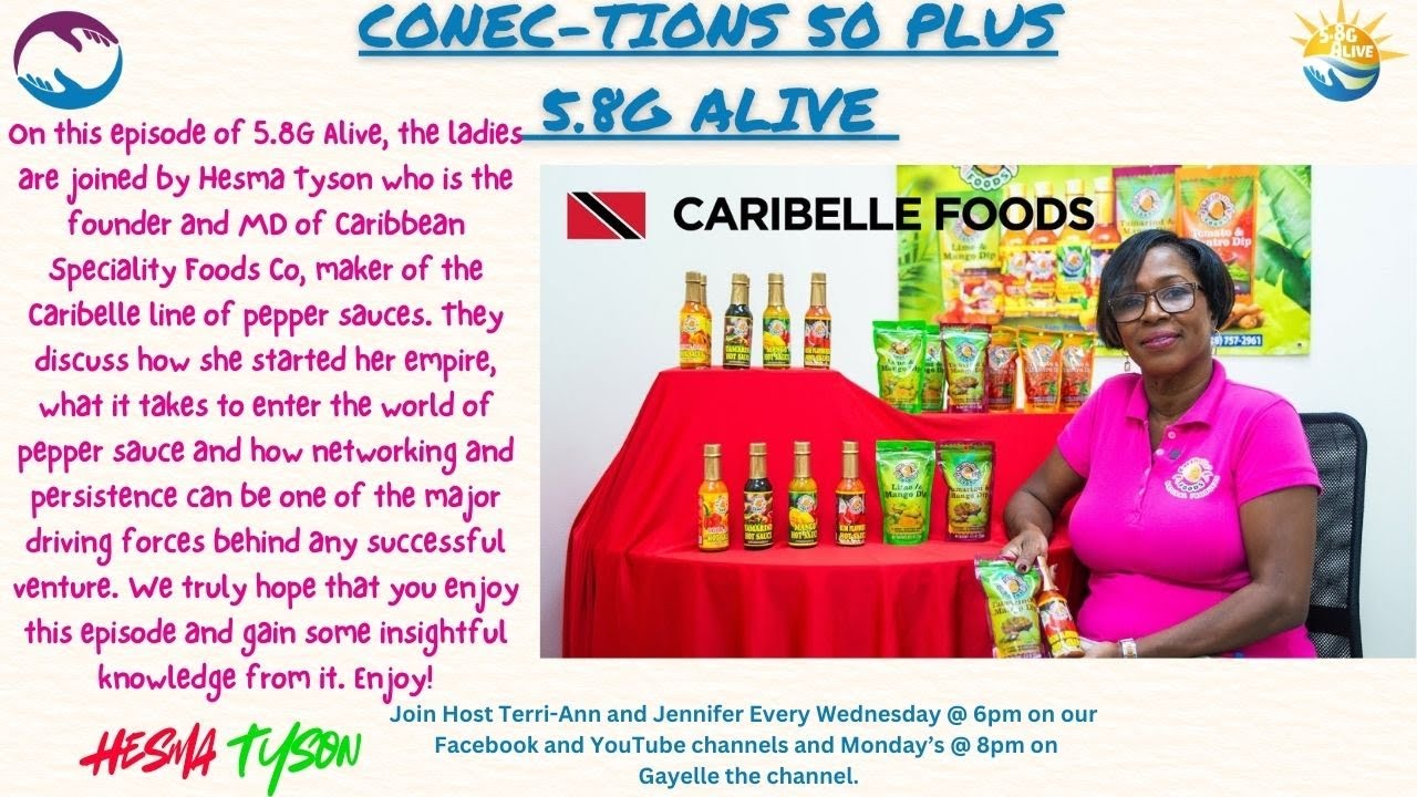 5.8G Alive Show. - 9th October 2024 - A Trailblazer's Journey- Hesma Tyson of "Caribelle Foods"