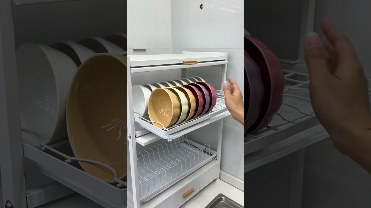​The Ultimate Space-Saving# Kitchen Dish Rack