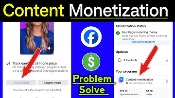 Content Monetization Submitted Problem | Facebook content monetization in review problem ||