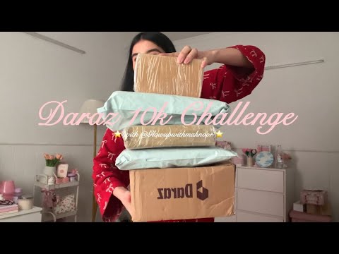 Unboxing Mystery Daraz Parcels 🎀📦⭐️ | 10k PKR Daraz Haul with @glowupwithmahnoor  🧚🏻