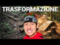 PISTA di DOWNHILL TRASFORMO UN SENTIERO ABBANDONATO