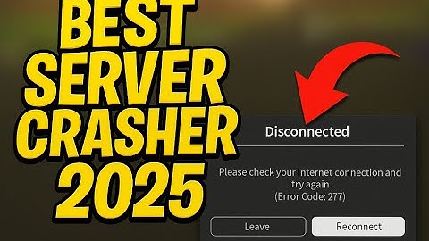 BEST ROBLOX SERVER CRASHER (UND) 2025