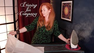 1Hr ASMR 🌟 Ironing for Company, Comfort & Rest 🌟 No Talking 🌟 Steam, Fabric, Hangers, Moving Around