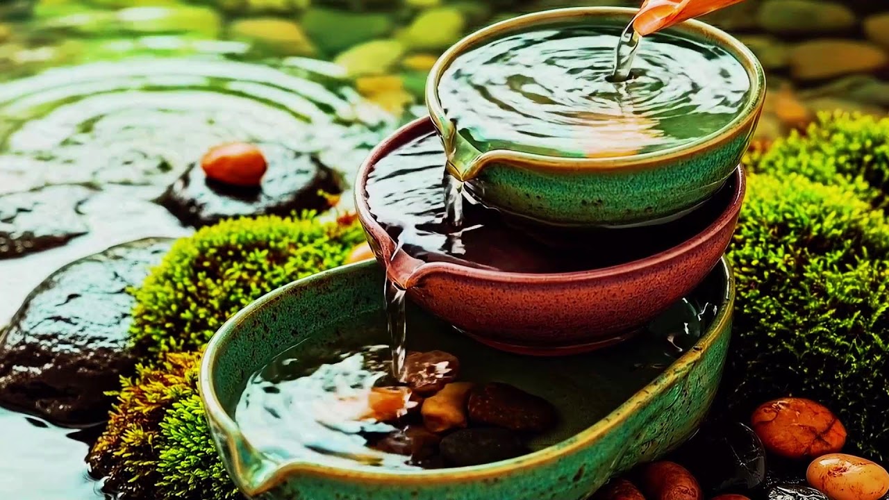 Calming Piano Melodies with River Sounds for Deep Sleep